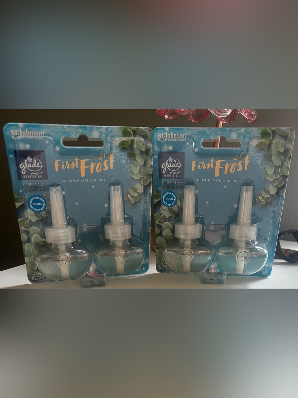 Glade Limited Edition First Frost Scented Oil Plug-In Refills X 2 New Packages